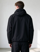 Veste en nylon imperméable de haute qualité pour homme, veste décontractée, design tendance, coupe-vent personnalisé, veste zippée à capuche pour homme