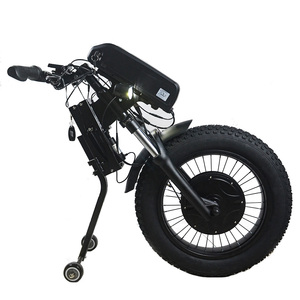 Kit d'adaptation de fauteuil roulant électrique Power Assist, Handbike électrique 36V 48V 350W 500W 1200W, Tricycle pour fauteuil roulant pour personnes à mobilité réduite - Product Image 1