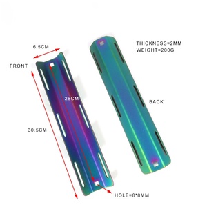 Conjunto de Placa Trasera de Titanio para Buceo con Anodizado Arcoíris, Juego Completo que Incluye Deslizadores de Placa Trasera, Anillos en D y Hebillas, Accesorios al por Mayor - Product Image 3