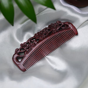 高品质檀香梳子设计手工雕刻女士礼物节日礼物 - Product Image 6