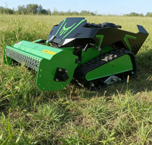 Cortacésped con orugas para césped alto y espigas, a gasolina, con control remoto, desbrozadora de martillos, cuchillas en Y, 55 cm de ancho de corte, alta resistencia - Product Image 4