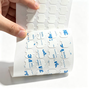 Autocollants d'étiquettes postales rondes en cire transparente à double couche, découpés sur mesure, adhésifs, tailles personnalisées, fabriqués en usine OEM - Product Image 1