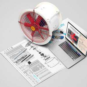 Ventilador Industrial Hongke Fbt35 11, Ventilador Axial a Prueba de Explosiones de FRP para Ventilación - Product Image 1