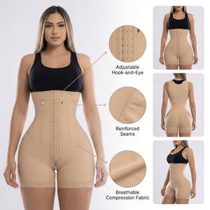 Faja Moldeadora Colombiana de Cintura Alta con Control de Abdomen y Levantamiento de Glúteos, 6 Varillas de Acero y Cierre en la Entrepierna - Product Image 3