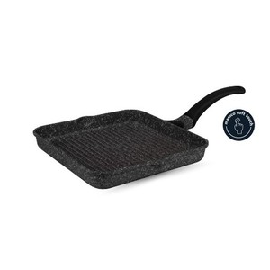 Square Grill <b>Pan</b> 28x28 Cm For <b>Induction</b> With Soft Touch Handle - Product Image 1