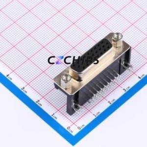 DS1038-26FBNSIA74-0CC D-Sub/VGA Connector Bent Lead Through Hole Connector High Density D-Sub Female 26P Right Angle Insert - Product Image 1