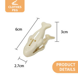 Vente d'usine <span class=keywords><strong>à</strong></span> prix réduit, pinces <span class=keywords><strong>à</strong></span> linge en plastique durables, solides et robustes en forme de poisson pour la lessive et l'usage domestique - Product Image 3