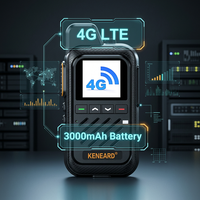 KENEARD KE-616 4G LTE PoC Walkie Talkie Dual SIM 3000mAh 150 Jam Siaga Tekan Tombol Bicara Bisnis Hotel Ritel Kantor Jangkauan 50km+ 2W