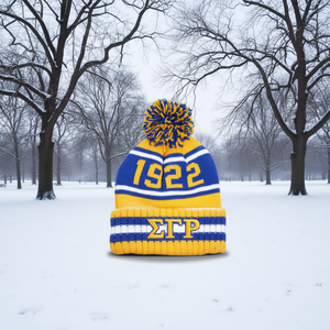 Gorro de Punto Sigma Gamma Rho con Parche con el Logotipo de 1922, Gorro Acrílico Unisex Cálido para Invierno - Product Image 2