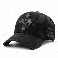 Topi Olahraga Bordir 3D OEM ODM Laris Manis, 100% Katun, MOQ Rendah, Logo Embos, Dengan Mockup Gratis untuk Acara Golf, Grosir