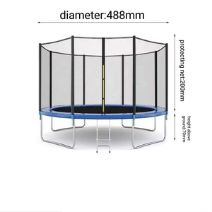5피트 원형 어린이 트램펄린 안전망 포함 실내외 점핑 침대 - Product Image 3