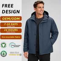 Veste bomber streetwear pour homme à capuche, imperméable et coupe-vent, certifiée GOTS GRS, en tissu éco-recyclable, personnalisable ODM