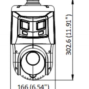 DS-2SE4C425MWG-E/26 (F0) -- 6MP 2.8mm Colorvu & 4MP 25X Optical Zoom IR TandemVu IP PTZ <b>Camera</b> (No Logo Version) - Product Image 4