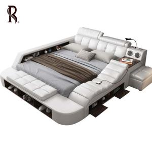 <span class=keywords><strong>Lit</strong></span> <span class=keywords><strong>2</strong></span> places en cuir intelligent à la hausse multifonctionnel design contemporain haut <span class=keywords><strong>de</strong></span> gamme projecteur intelligent <span class=keywords><strong>lit</strong></span> souple extensible comprend - Product Image 5