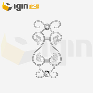 Aluminum Art Staircase Head <b>Post</b> 25x25mm European Style Garden Decoration Flower Railing Accessory - Product Image 3