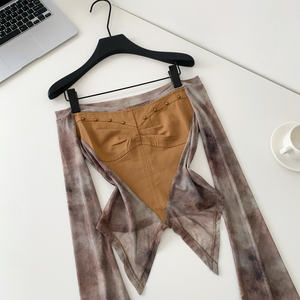 Camicette <span class=keywords><strong>Vintage</strong></span> a Maniche Lunghe in Rete per Donna, Camicie Tinta Unita, <span class=keywords><strong>Top</strong></span> Retrò, Abbigliamento Femminile all'Ingrosso - Product Image 2