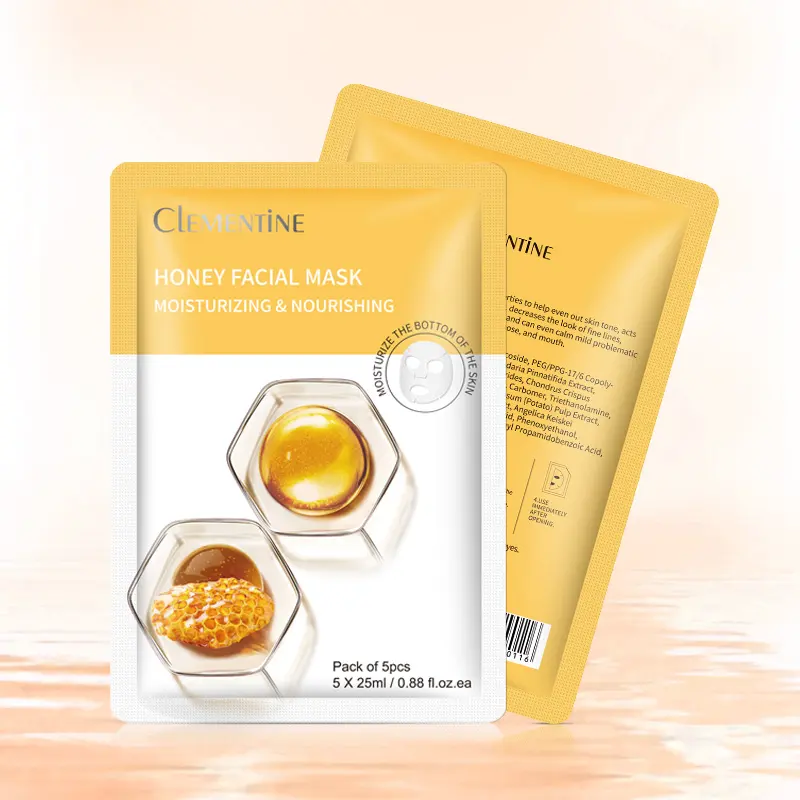 Customized private label organic korean beauty skin care sheet face mask whitening facial mask mascarillas faciales coreanas
