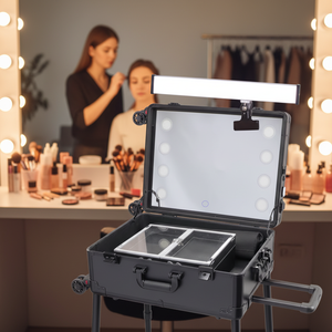 LumiWAND portable 40W LED bicolore haute luminosité, miroir cosmétique de maquillage, <span class=keywords><strong>lumière</strong></span> de remplissage, alimenté par batterie pour la vidéo, pour les artistes - Product Image 1