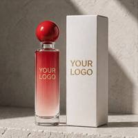Fabricant de parfums de marque privée LF Luxe, flacon rouge personnalisé, parfum intense, jasmin, musc, ambre, brume parfumée de qualité supérieure