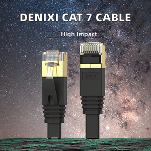 Cabo Ethernet <span class=keywords><strong>RJ45</strong></span> Plano <span class=keywords><strong>Cat</strong></span> 7 Blindado à Prova d'Água 10Gbps 600MHz de 10M com Cobre Trançado para PS5/4/<span class=keywords><strong>3</strong></span> Xbox Modem Roteador LAN - Product Image 2
