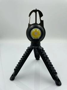 Multi function COB LED Carabiner Keychain Light USB Rechargeable Work Flashlight with Emergency Window Breaker Bottle Opener - Product Image 2