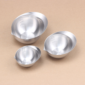 DFU193 8-10 Bol de cuisson en acier inoxydable, petit bol pour bébé, pour aliments à la vapeur, œufs, viande, soupe, salade, avec guide de préparation pour assaisonnements - Product Image 2