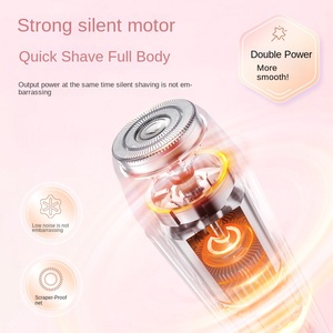 Appareil de rasage et d'épilation électrique à double tête avec écran numérique, étanche, rechargeable par USB, GZ RTS, commande en gros mixte - Product Image 2