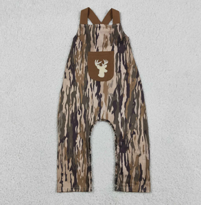 Mono de Bebé con Bordado de Ciervo para Niños y Niñas, Ropa de Camuflaje, Spandex/Poliéster Ecológico - Product Image 5