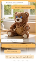 Intelligenter Roboter-KI-Begleiter Sprechende Puppe für Kinder Lernspielzeug Ted Bär Sprachkonversations-Geschenk Intelligente KI-Peluches