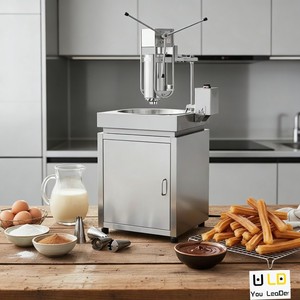 Nouvelle machine à churros en acier inoxydable avec moules interchangeables, extrudeuse de comptoir haute productivité et appareil de friture profonde - Product Image 4