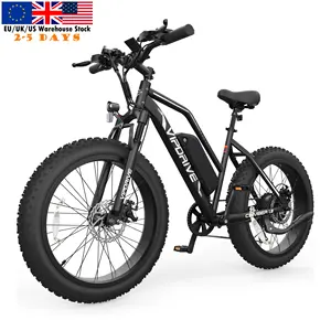 Vipdrive US Stock Walkthrough Women Electric Snow Beach Mountain Bike 26" Fat Tire 48V 500W Low Step 13AH Long Range MTB Ebike