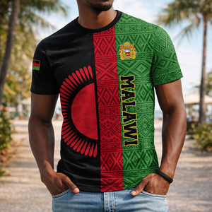 Camisetas Personalizadas al por Mayor para el Día Nacional de Malawi, 6 de julio de 2026, Celebración de la Victoria de los Malawianos, Camisetas de Cuello Redondo y Manga Corta para Hombre - Product Image 5