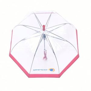 Parasols transparents miniatures en plastique de haute qualité, mignons et automatiques, personnalisables avec impression de logo, pour enfants, pour l'extérieur - Product Image 2