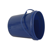 Seau en plastique rond transparent personnalisé, vente en gros, emballage alimentaire réutilisable, seau avec couvercle, seau en plastique pour ghee