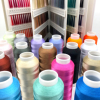 Fil à Broder en Polyester Trilobal Haute Ténacité 720 Couleurs 120d/2 150d/2 Anti-UV à Dubaï