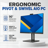PC Tout-en-un en Gros 24 27 Pouces Intel Core I3 I5 I7 DDR4 SSD 1920x1080 Windows 11 Bluetooth WiFi pour Distribution en Vrac