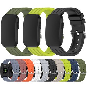 Bracelets de montre en silicone souples personnalisés avec boucle ardillon, bracelets de sport de remplacement, accessoires pour bracelet intelligent Garmin Cirqa - Product Image 1