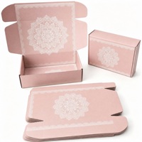 Boîtes en carton ondulé OEM pour pâtisserie, profondeur minimale 8 cm, pliables, pour l'expédition de bougies et de cosmétiques
