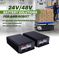 Paket Baterai LiFePO4 OEM 24V 48V untuk Robot Mobile AMR AGV dengan Komunikasi CAN BMS Cerdas