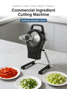 Machine à couper les légumes multifonctionnelle 110V 220V, coupe-oignon vert pour restaurant, hachoir à légumes, hachoir à poireaux, râpe à gingembre - Product Image 1