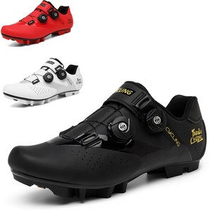 Cycling Shoes Men Women Mountain Bike Clipless EVA Rubber Sole Synthetic Mesh Lining T38 - Product Image 1