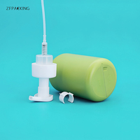 Botol Pompa Pembersih Wajah Busa Plastik PET Silinder 500ML Warna Sesuai Pesanan