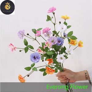 Haute Qualité Simulation 3 Têtes Ranunculus Fleurs Artificielles Intérieur Salon Table Décoration Net Rouge Photographie Props - Product Image 1