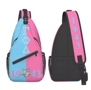 定制设计 GPD Gamma Phi Delta Sisters 女子联谊会时尚休闲单肩包男女户外旅行胸包 - Product Image 5