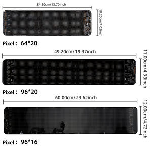 LED Automobile Écran Flexible Lumières USB Voiture Flexible Publicité Affichage APP Affichage Devil's Eye Full-Color Display - Product Image 2