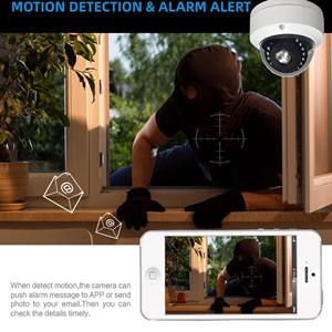 Caméra dôme IP POE 8MP <span class=keywords><strong>4K</strong></span> de haute qualité, vision nocturne infrarouge, système de sécurité CCTV filaire pour la sécurité à domicile et en extérieur, NVR - Product Image 6