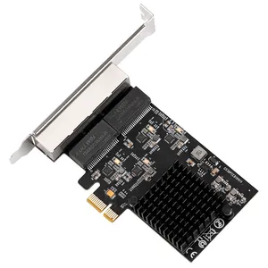 Hàng Mới Về 4 Cổng Rj45 Gigabit Ethernet Card Mạng Máy Tính Để Bàn 4 Cổng Pci Express Card