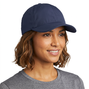 Gorra de Béisbol Azul Marino de 6 Paneles, Unisex, Informal, de Sarga, con Ojales - Product Image 4