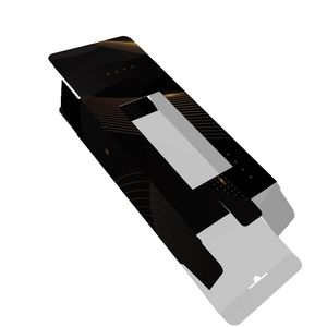 Dossiers en carton avec fenêtre dorée pour l'électronique, les parfums, les montres, les bijoux, gaufrage, recyclables, pelliculage brillant, vernissage - Product Image 5