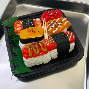 Büyük somon suşi silikon dekompresyon sıkmak oyuncaklar yavaş ribaund stres yumuşacık balçık çocuklar için yaşlı 5 ila 7 yıl için erkek kız - Product Image 1